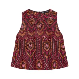 Woman Sexy Fashion Printed Embroidery Hollow Out Sleeveless Short Tops+Long Skirt Women Casual Spring Summer 2 Piece Set