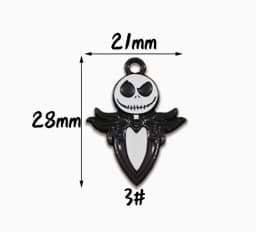 10 pcs Charms Enamel Halloween Cartoon Pendants for Jewelry Making Necklaces Earrings Braceltes DIY Crafts Gifts