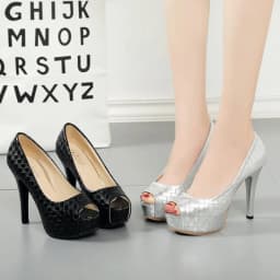 Versatile Waterproof High-Heeled Shoes Women's Spring 2026 New Style Black Thin-Heeled Single Shoes Polyurethane Sole Rubber Upp