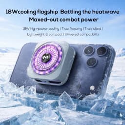 MEMO CX21 Phone Cooler 9V/2A Semiconductor Cooling Fan Radiator Silent Magnetic & Back-clip Universal for Live Streaming Gaming
