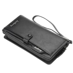 Baellerry Retro Men's Long Wallet Multifunctional Card Holder Mobile Phone Bag High Quality Card Storage Organizer