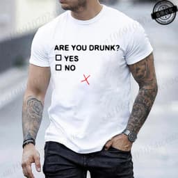 Short Sleeve T Shirt for Men Are You Drunk Fashion Style Design Clothing Funny Beer Drinking Lovers Men T-Shirt Casual Tee Tops