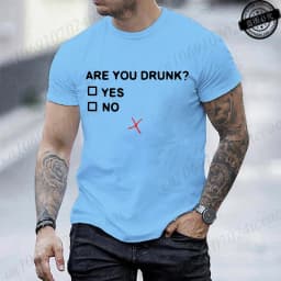 Short Sleeve T Shirt for Men Are You Drunk Fashion Style Design Clothing Funny Beer Drinking Lovers Men T-Shirt Casual Tee Tops