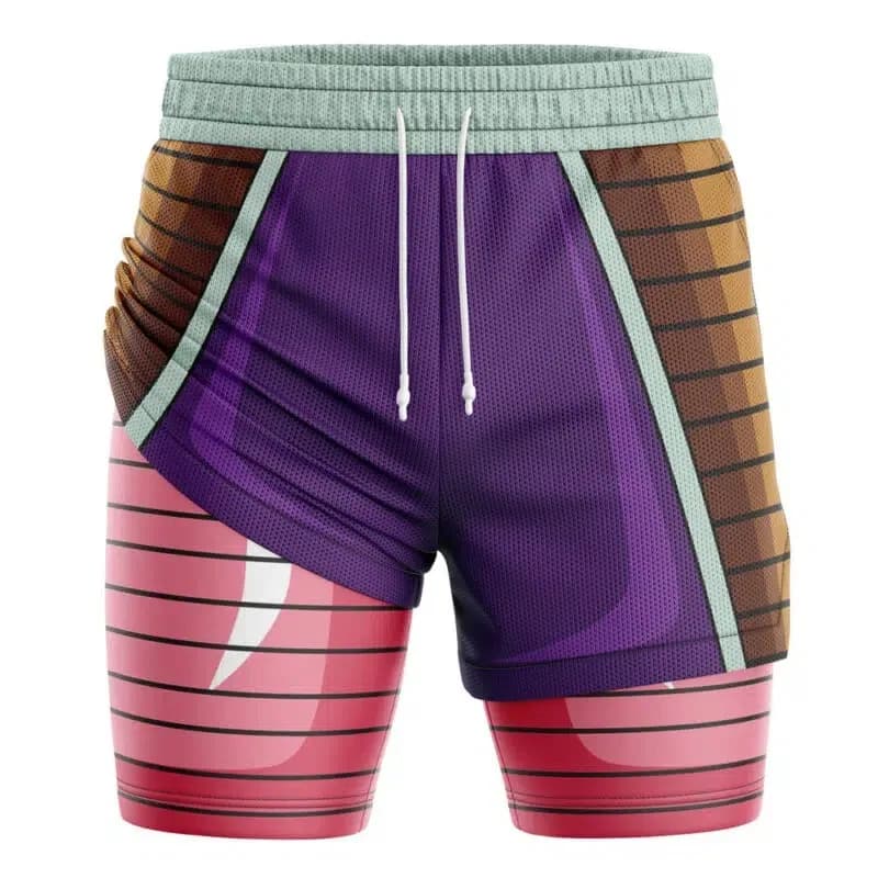 2026 New Trendy Anime Printed Breathable and Versatile Double Layer Men's Shorts