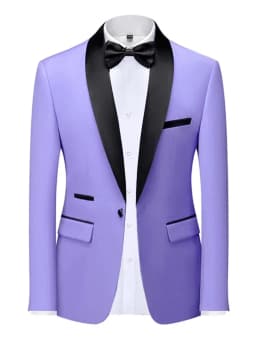 EU Size XXS-3XL Men's Black Slim Fit Tuxedo Jacket Elegant Satin Lapel Blazer for Wedding Party Prom Formal Business Event