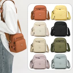 Lightweight Oxford Shoulder Bag for Women – Multi-Pocket Crossbody Purse Ideal for Business & Travel