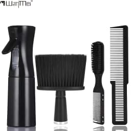 3/4Pcs Professional Barber Tools Set Spray Bottle Comb Nylon Bristle Beard Brush cleaning brush Salon Hair Styling Accessories