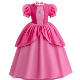 2026 Peach Dresses For Girls Cosplay Princess Costume Clothes Party Halloween Carnival Birthday Dress Kids Vestidos 2-10Yrs