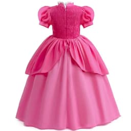 2026 Peach Dresses For Girls Cosplay Princess Costume Clothes Party Halloween Carnival Birthday Dress Kids Vestidos 2-10Yrs