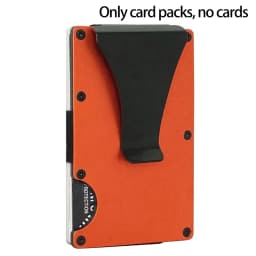 Men Women Minimalist Wallet Slim RFID Credit Card Holder Money Clip Compact Design For Urban Business Everyday Use