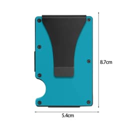 Men Women Minimalist Wallet Slim RFID Credit Card Holder Money Clip Compact Design For Urban Business Everyday Use