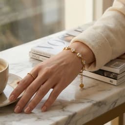 La.Muses Luxury Sparkling Zircon Irregular Stainless Steel Women's Bracelet PVD Gold Plated Fashion Jewelry Accessories