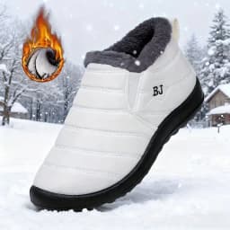 Winter Warm Snow Boots Women Men Arctic Insulation Thick Sole Non Slip Outdoor Booties Comfortable Round Toe PU Sole Shoes