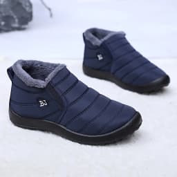 Winter Warm Snow Boots Women Men Arctic Insulation Thick Sole Non Slip Outdoor Booties Comfortable Round Toe PU Sole Shoes