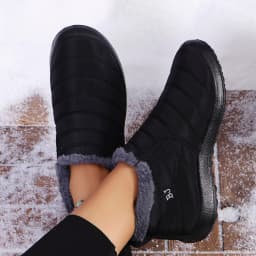 Winter Warm Snow Boots Women Men Arctic Insulation Thick Sole Non Slip Outdoor Booties Comfortable Round Toe PU Sole Shoes