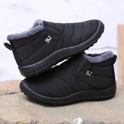Winter Warm Snow Boots Women Men Arctic Insulation Thick Sole Non Slip Outdoor Booties Comfortable Round Toe PU Sole Shoes