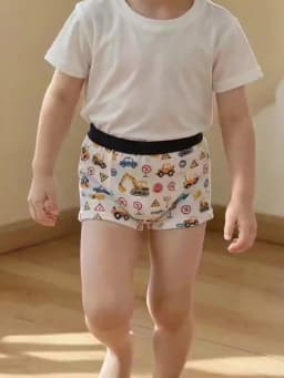 4 Pieces of Cute Cartoon Elastic Waisted Underwear for Boys in All Seasons, Comfortable Boxer Shorts, Multi-Color Home Shorts