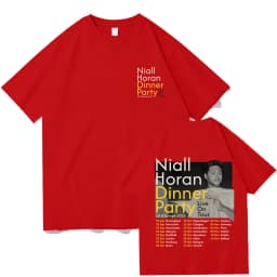 Niall Horan Dinner Party 2026 Tour TShirt Mens Womens Cotton Tees Ummer Casual Short Sleeve Round Neck Clothing Loose Tops Trend