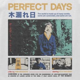 Perfect Days Movie Poster T-shirt Wim Wenders Japanese Streetwear Oversized Tee Shirt Hip Hop Y2k Harajuku Female Male Clothing