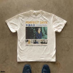 Perfect Days Movie Poster T-shirt Wim Wenders Japanese Streetwear Oversized Tee Shirt Hip Hop Y2k Harajuku Female Male Clothing