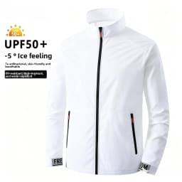 UPF50+ Sunscreen Coats Men's Breathable Sports Waterproof Jacket Summer UV Protection Outdoor Fishing Skin Clothing Skin Jackets
