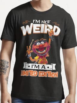 Muppet Animal T-Shirt Official Inspired Iconic Drummer and Kermit The Frog Pattern Limited Edition Men's T-shirts for Summer