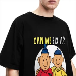 Pat and Mat Can We Fix It Men's T Shirt Novelty Tee Shirt Short Sleeve O Neck T-Shirt 100% Cotton Gift Idea Clothes