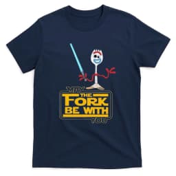 May The Fork Be with You Forky Jedi Graphic TShirt Funny Meme Printed Shirt Men Women Unisex Fashion Crewneck Cotton Tee Tops