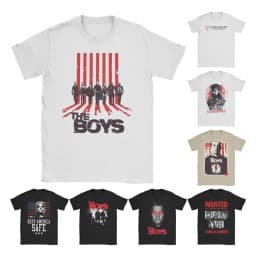 The Boys TV Show the Seven Homelander T-Shirts for Men Women Cotton Tee Shirt Crew Neck Short Sleeve T Shirts Party Clothes