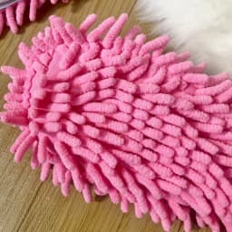 1 Pair Microfiber Cleaning Mop Slippers Washable Floor Cleaning House Mop Shoes Dusting Slippers Dirt Removal Tool Supplies