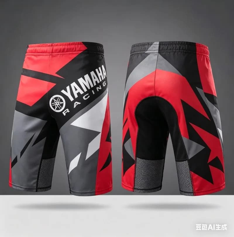 Summer Hot Selling New Yamaha Fashion Trend Red Grey Shorts for Men and Women Personalized Casual Motorcycle Riding Shorts