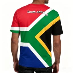 South Africa Football T Shirts Summer Fashion Short Sleeve South Africa Flag 3D Printed T-shirts Casual O Neck Loose Mens Tees