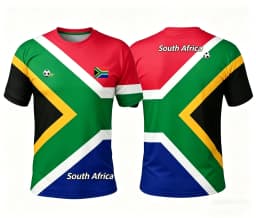 South Africa Football T Shirts Summer Fashion Short Sleeve South Africa Flag 3D Printed T-shirts Casual O Neck Loose Mens Tees
