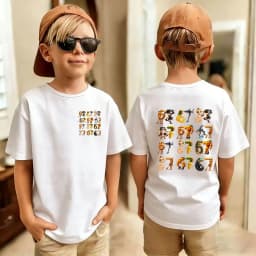 Cartoon Cute Funny Six Seven Italian Brainrot 67 Number Graphic Print T-Shirt Boy/Girl Summer Short Sleeved Kids Tshirt Top