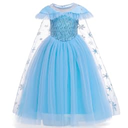 Summer Snow Princess Cosplay Costume for Girls Elegant Birthday Wedding Party Girl Dress Carnival Halloween Christmas Costume