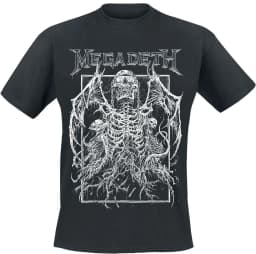 2026 Large Rip Nuclear Logo Megadeth T-Shirt Men Women Vintage Metal Rock Band Graphic Tee Cotton Summer Streetwear Top