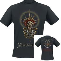 2026 Large Rip Nuclear Logo Megadeth T-Shirt Men Women Vintage Metal Rock Band Graphic Tee Cotton Summer Streetwear Top