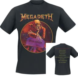 2026 Large Rip Nuclear Logo Megadeth T-Shirt Men Women Vintage Metal Rock Band Graphic Tee Cotton Summer Streetwear Top