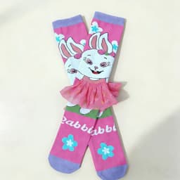 1 pair of rabbit pattern, skirt decorated with cute girl accessories socks, suitable for holiday parties, gifts,