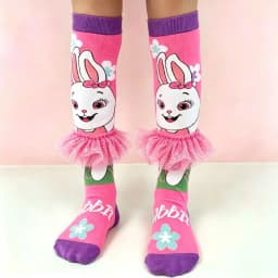 1 pair of rabbit pattern, skirt decorated with cute girl accessories socks, suitable for holiday parties, gifts,
