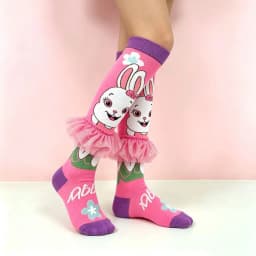 1 pair of rabbit pattern, skirt decorated with cute girl accessories socks, suitable for holiday parties, gifts,