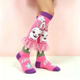 1 pair of rabbit pattern, skirt decorated with cute girl accessories socks, suitable for holiday parties, gifts,