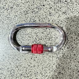 [F] 25KN High Strength Climbing Safety Lock Buckle O-shaped Electrophoresis Professional Carabiner Rappelling Climbing Supplies