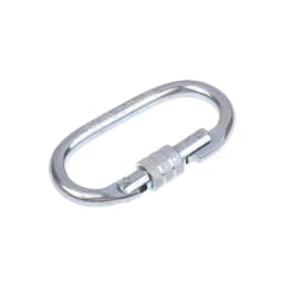[F] 25KN High Strength Climbing Safety Lock Buckle O-shaped Electrophoresis Professional Carabiner Rappelling Climbing Supplies