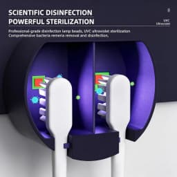 Mini Portable Rechargeable Travel Toothbrush Sterilizer Induction Switch with Charge Display UV Toothbrush Sterilizer Case