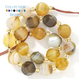 6 8 10mm Natural Stone Beads Faceted Amber Agate Round Loose Spacer Beads for Jewelry Making Diy Beading Accessory