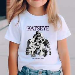 Katseye Harajuku Fashion Tops Youth Girl Streetwear Tee Children's Clothing KATSEYE Print T-shirt for Kids Casual Summer Top