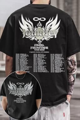 Hot Sale Hip Hop Journey Band T Shirt Mens Womens Cotton Tees Ummer Casual Short Sleeve Round Neck Clothing Loose Tops Trend