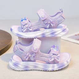 2026 Children's Casual Sports Sandals Summer New Girl's Princess Sandals Fashion Butterfly Lightweight Kid's Sports Beach Shoe