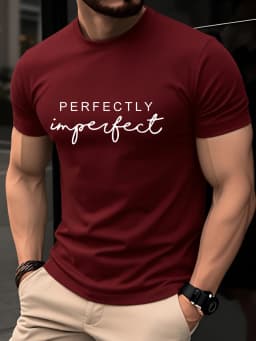 Men's Summer 100% Pure Cotton Fashionable Casual Loose Perfectly Letter Printed Round Neck Short Sleeved T-Shirt Top